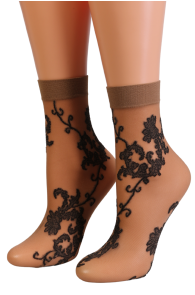 GOLDEN beige sheer socks | Sokisahtel