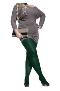 PLUS 60 women's green microfiber tights | Sokisahtel