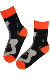 GUITAR black cotton socks | Sokisahtel