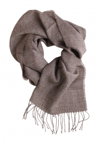 Alpaca wool brown scarf