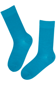 HANS blue merino wool socks for men