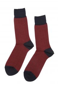 Мужские носки красного цвета для делового костюма HERBERT | Sokisahtel