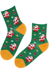 HOLIDAY green Santa socks | Sokisahtel