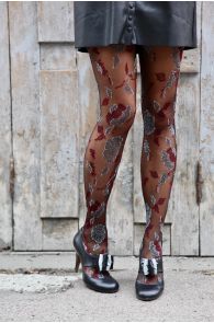 SARA shiny tights with lurex yarn | Sokisahtel