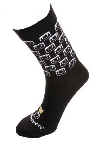 INFLUENCER black cotton socks for women | Sokisahtel