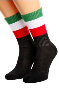 Хлопковые носки для женщин и мужчин с итальянским флагом ITALY | Sokisahtel