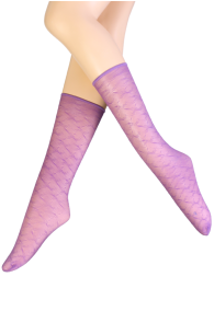 JADE purple sheer socks | Sokisahtel