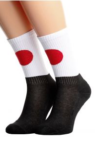 Хлопковые носки для женщин и мужчин с японским флагом JAPAN | Sokisahtel