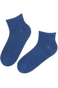 BRESCIA blue wool socks for men | Sokisahtel