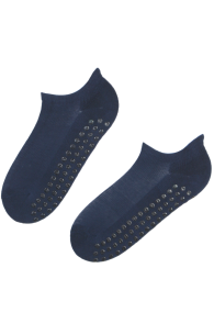 JUMP dark blue low-cut non-slip socks for kids | Sokisahtel