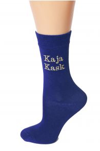 Women's socks with personal name, MODERN font style | Sokisahtel