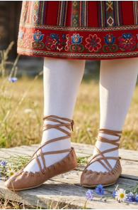 KAISA white cotton tights | Sokisahtel