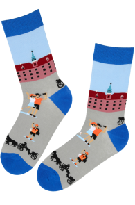 KARLIS blue tourist cotton socks for men