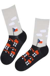 KARLIS gray house cotton socks for men