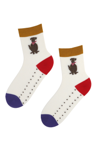 KENNEL white cotton dog socks for women | Sokisahtel