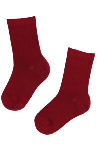 KIM burgundy cotton socks for kids | Sokisahtel