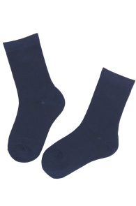 KIM dark blue cotton socks for kids | Sokisahtel