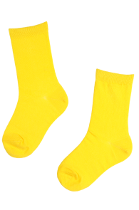 KIM yellow cotton socks for kids | Sokisahtel