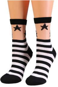 KIMBERLY striped cotton socks | Sokisahtel