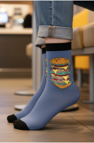 KING sinised mitmekorruselise burksiga sokid lastele | Sokisahtel