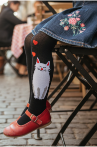 KITTY musta värvi kassiga sukkpüksid lastele | Sokisahtel
