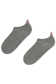 KITTYCAT light gray low-cut socks with cats | Sokisahtel