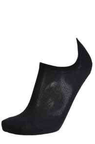 KONRAD black cotton footies for men