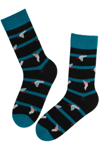 LAGLE striped cotton socks with geese