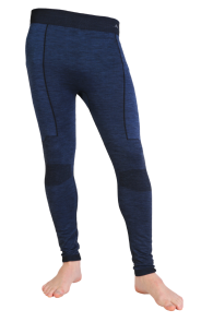 LANA dark blue merino wool leggings for men | Sokisahtel
