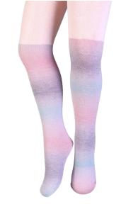 LEIA light pink sparkly tights for kids | Sokisahtel