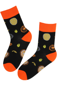 LEMONUPPY cotton socks with citrus fruits | Sokisahtel