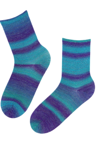 LIILIAN blue wool socks 