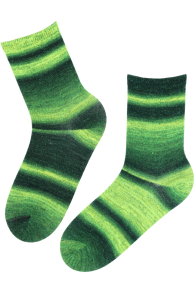 LIILIAN green wool socks 