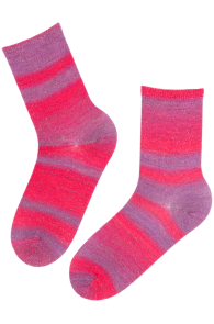 LIILIAN pink wool socks