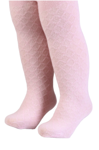 LILIAH light pink cotton tights for babies | Sokisahtel