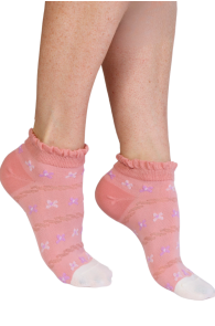 LONDYN pink low-cut cotton socks 
