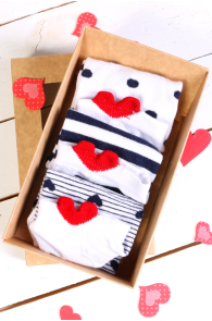Подарочный набор из 3 пар милых и уютных хлопковых носков LEELO | Sokisahtel