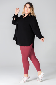 LUIZA queen size burgundy leggings | Sokisahtel