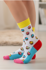 MADDIE värvilised tassikookidega sokid | Sokisahtel