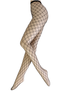 MALLU black fishnet tights with rhinestones | Sokisahtel