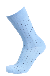 MARCO light blue viscose polka dot socks | Sokisahtel