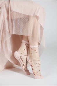 MARIAN light pink sheer socks | Sokisahtel