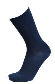 Костюмные носки из вискозы тёмно-синего цвета в лаконичном стиле MARLON | Sokisahtel