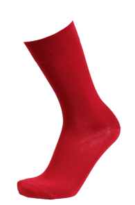 Костюмные носки из вискозы алого цвета в лаконичном стиле MARLON | Sokisahtel