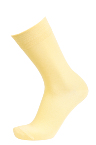 Костюмные носки из вискозы светло-жёлтого цвета в лаконичном стиле MARLON | Sokisahtel
