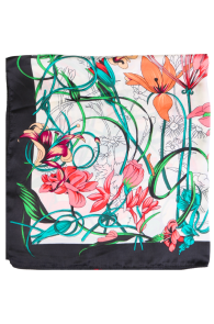 MARSALA neckerchief with flowers