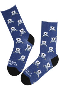 Хлопковые носки синего цвета для морских волков PARIM VANAISA | Sokisahtel