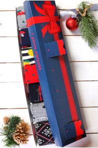 Подарочный набор-сюрприз из 7 пар тёплых шерстяных носков на каждый день недели MERIINO (набор тёплый и уютный) | Sokisahtel