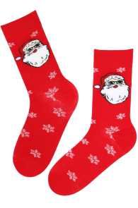 MICK red cotton Christmas socks for men | Sokisahtel