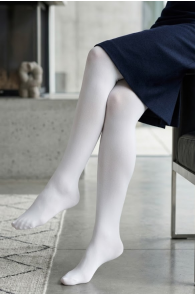 Белые колготки из микро-волокна 80DEN MICRO | Sokisahtel